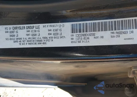 2014 Dodge Avenger Se z USA, uszkodzony, nr VIN 1C3CDZAB9EN182592